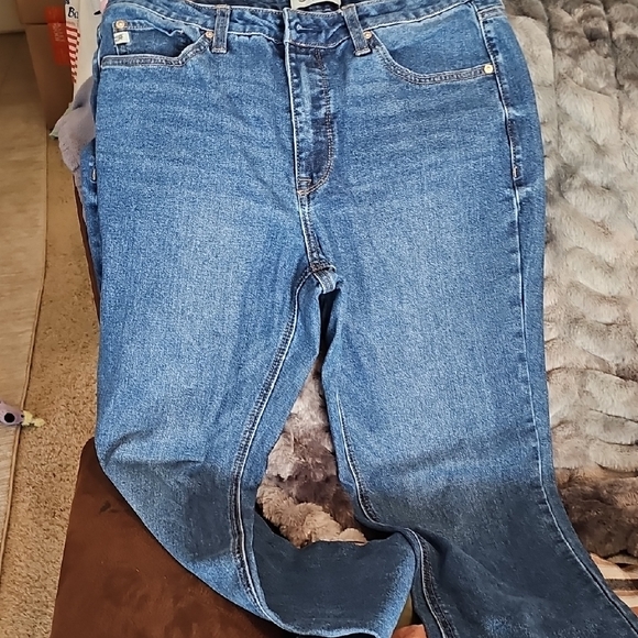 Seven7 Women's Straight Leg Jeans - Blue - Picture 2 of 4